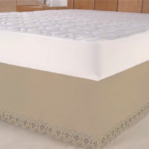 Saia Para Cama Box Colchobox Ajustavel Riollen Solteiro Casal Queen avelã
