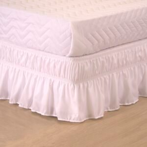 Saia Para Cama Box Colchobox Elasticada Ajustavel Solteiro Casal Queen Branca