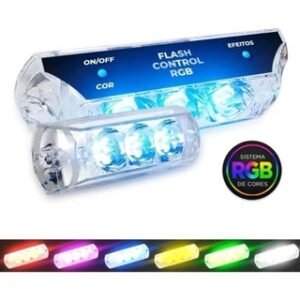 PAR DE FAROL STROBO RGB 9W