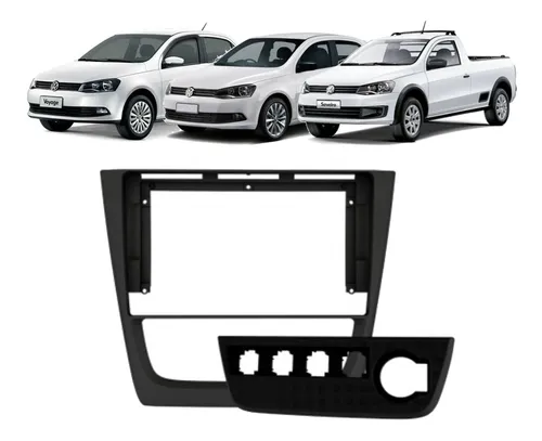 4267 MOLDURA 9" CHINES VW GOL G6, VOYAGE, SAVERO- PRETA