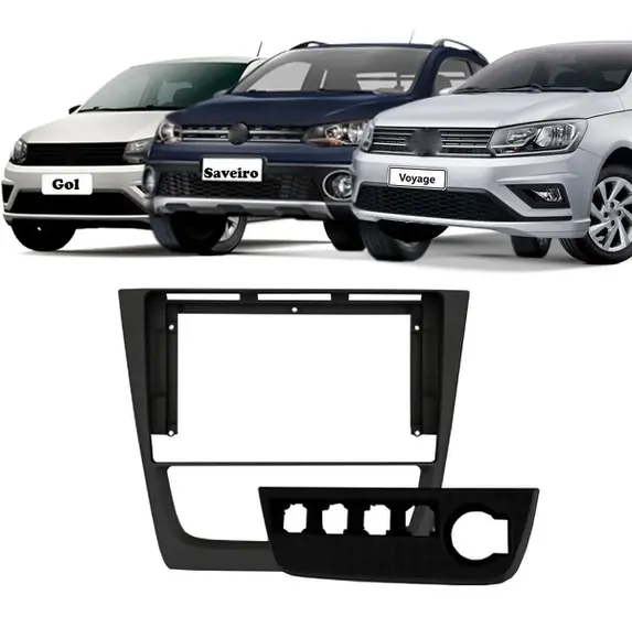 4267 MOLDURA 9" CHINES VW GOL G6, VOYAGE, SAVERO- PRETA - Imagem 2