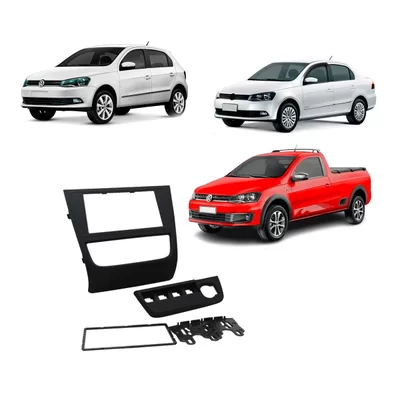 4267 MOLDURA 9" CHINES VW GOL G6, VOYAGE, SAVERO- PRETA - Imagem 3