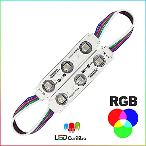 MODULO 3 LED- 3W RGB 12V - Imagem 3