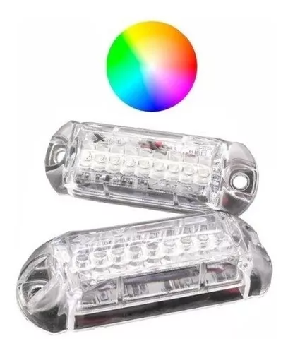 PAR DE FAROL STROBO RGB 3W - Imagem 2