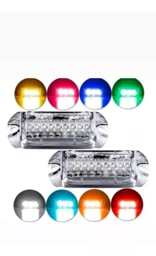 PAR DE FAROL STROBO RGB 3W - Imagem 3