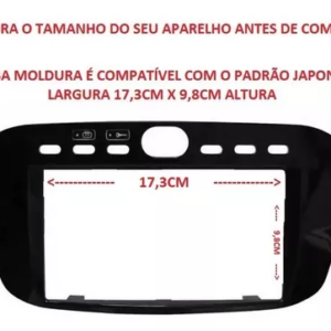 MOLDURA FIAT PUNTO 2013 A 2017, LINEA 15/16  PRETA - COD 4068