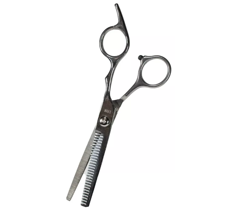 Tesoura Pet Tosa Semi Dentada Debaste Cabeleireiro 17cm para cor de cabelo humano e tosa de animais