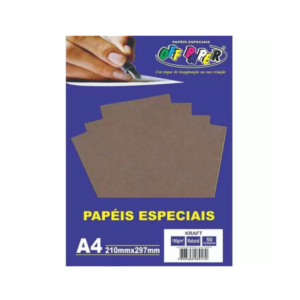 Papel Especial - Kraft Natural - A4 - 180g/m - C/ 50 Fls - Off Paper