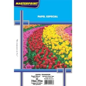 Papel Especial - Transfer - A4 - 235g- Tecido Escuro - C/5 Unidades- Masterprint.