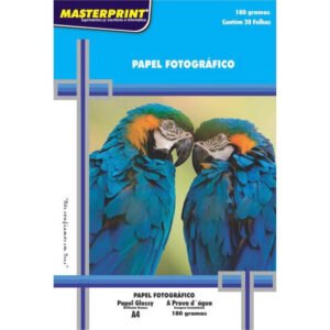 Papel Fotográfico Glossy 180g Brilhante 20Fls Masterprint
