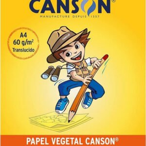 Papel Vegetal Liso A4 C/10 Fls - 60g/m² - Canson