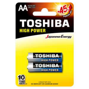 Pilha AA - Alcalina - C/ 2 Und - Toshiba