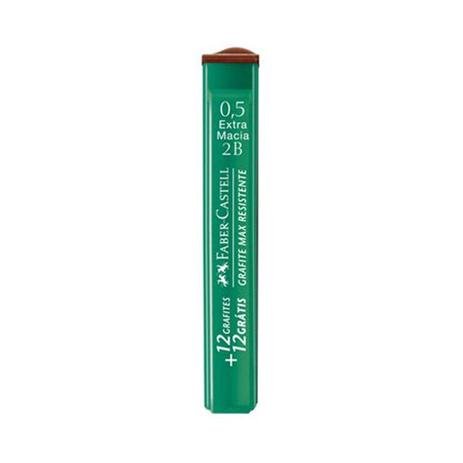 Pontas Para Lapiseira 2B - 0.5 - Caixa com 24 Pontas - Faber Castell