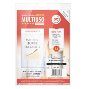 Quadro de Aviso - Multiuso - A4 - 1614 - Dac