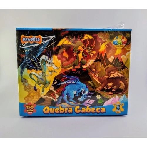 Quebra Cabeça - Dragões - 150 Peças - GGB
