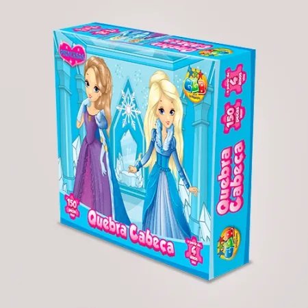 Quebra-Cabeça - Princesas - 150 Peças - GGB