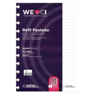 Refil Pautado - Grande 90g - Caderno Inteligente