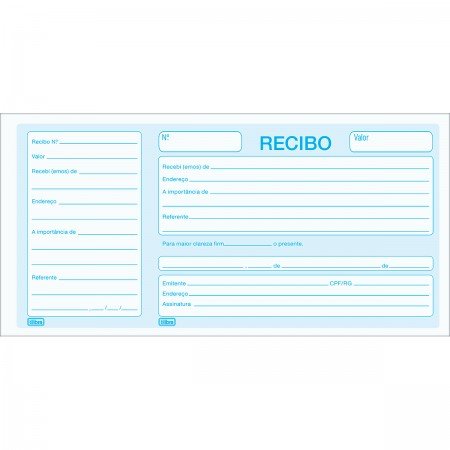 Recibo Comercial Com Canhoto - 50 Fls - Tilibra