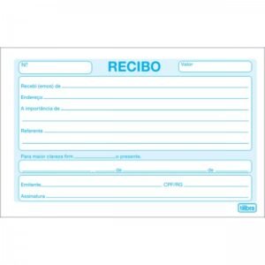 Recibo Comercial Sem Canhoto - Tilibra