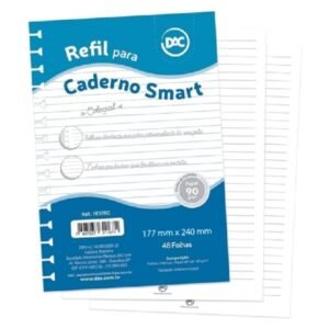 Refil Para Caderno Colegial - Smart - Azul - 90g/m - 48 Fls - Dac