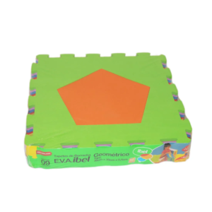 Tapete de Borracha E.V.A - Geométrico - 30cm X 30cm - 09 Peças - Ibel