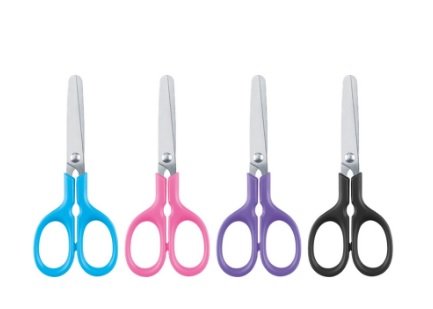 Tesoura Escolar Club - 12Cm - Bazze.