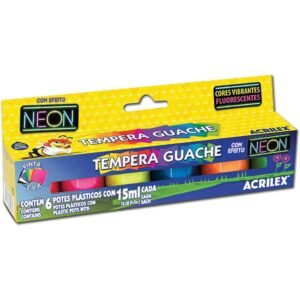 Tempera Guache - Neon - 6 Unidades - Acrilex