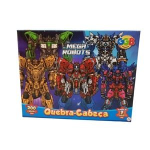 Quebra Cabeça - Mega Robots - 200 Peças - GGB