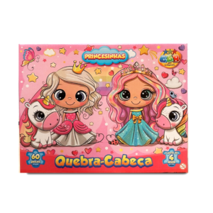 Quebra Cabeça - Princesinhas - 60 Peças - GGB