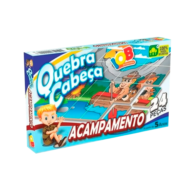 Quebra Cabeça Acampamento - 24 Peças - IOB