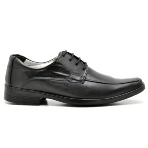 Sapato Casual Conforto Couro de Carneiro Preto