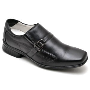 Sapato Casual Conforto Couro Preto