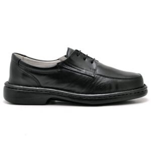 Sapato Conforto Couro Masculino Preto
