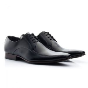 Sapato Social Masculino Couro Preto - Frete Grátis