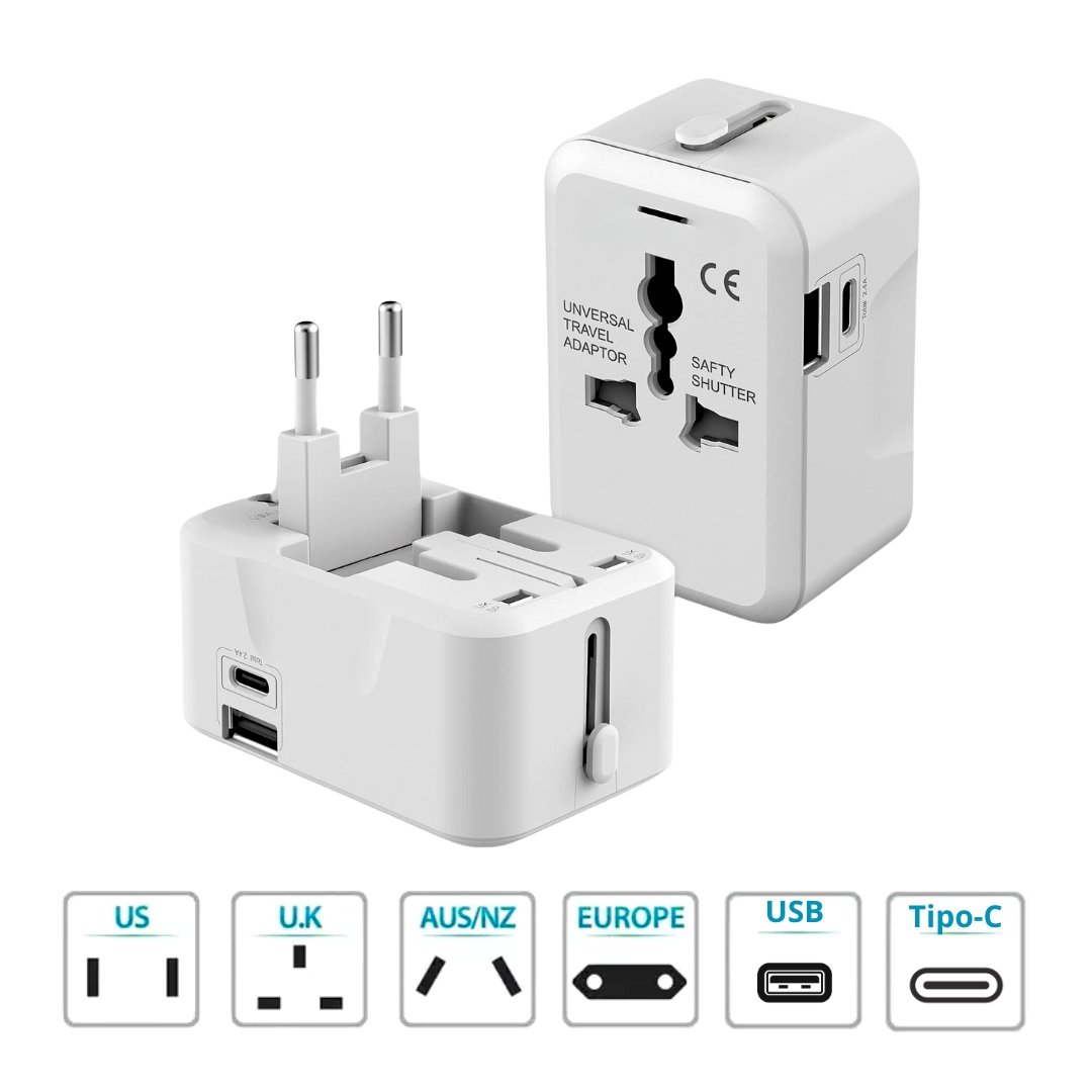 Adaptador Universal Tomada Para Viagem - Imagem 2
