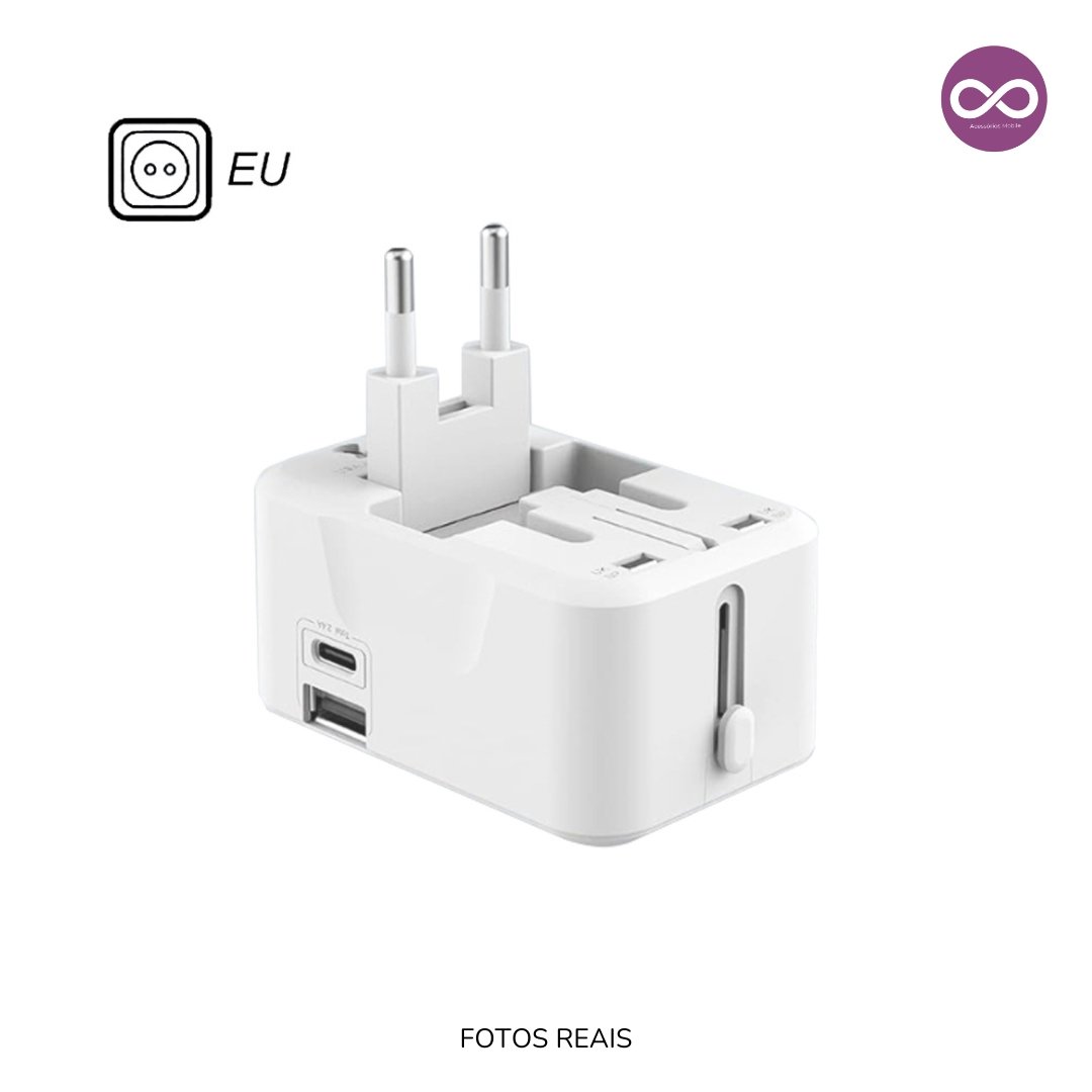 Adaptador Universal Tomada Para Viagem - Imagem 6