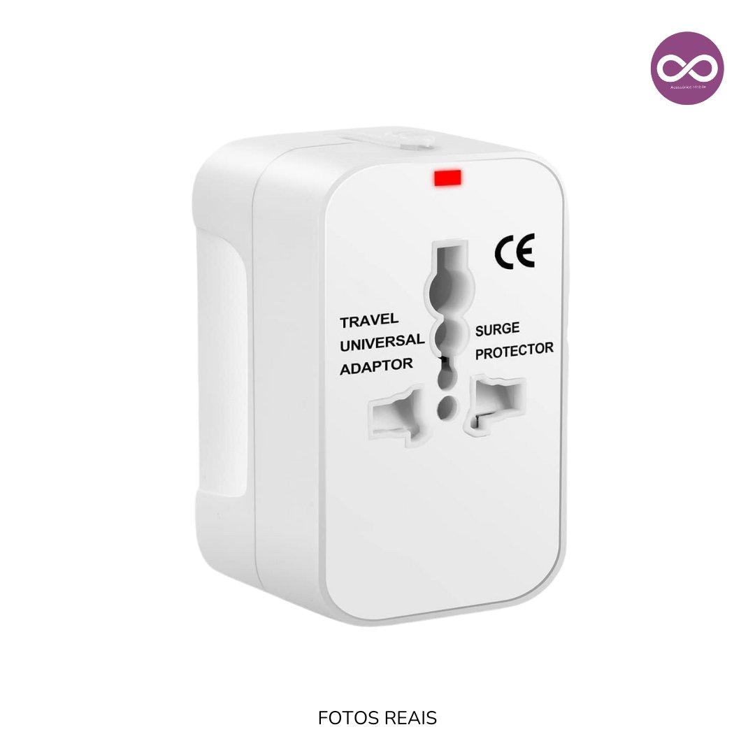 Adaptador Universal Tomada Para Viagem - Imagem 7