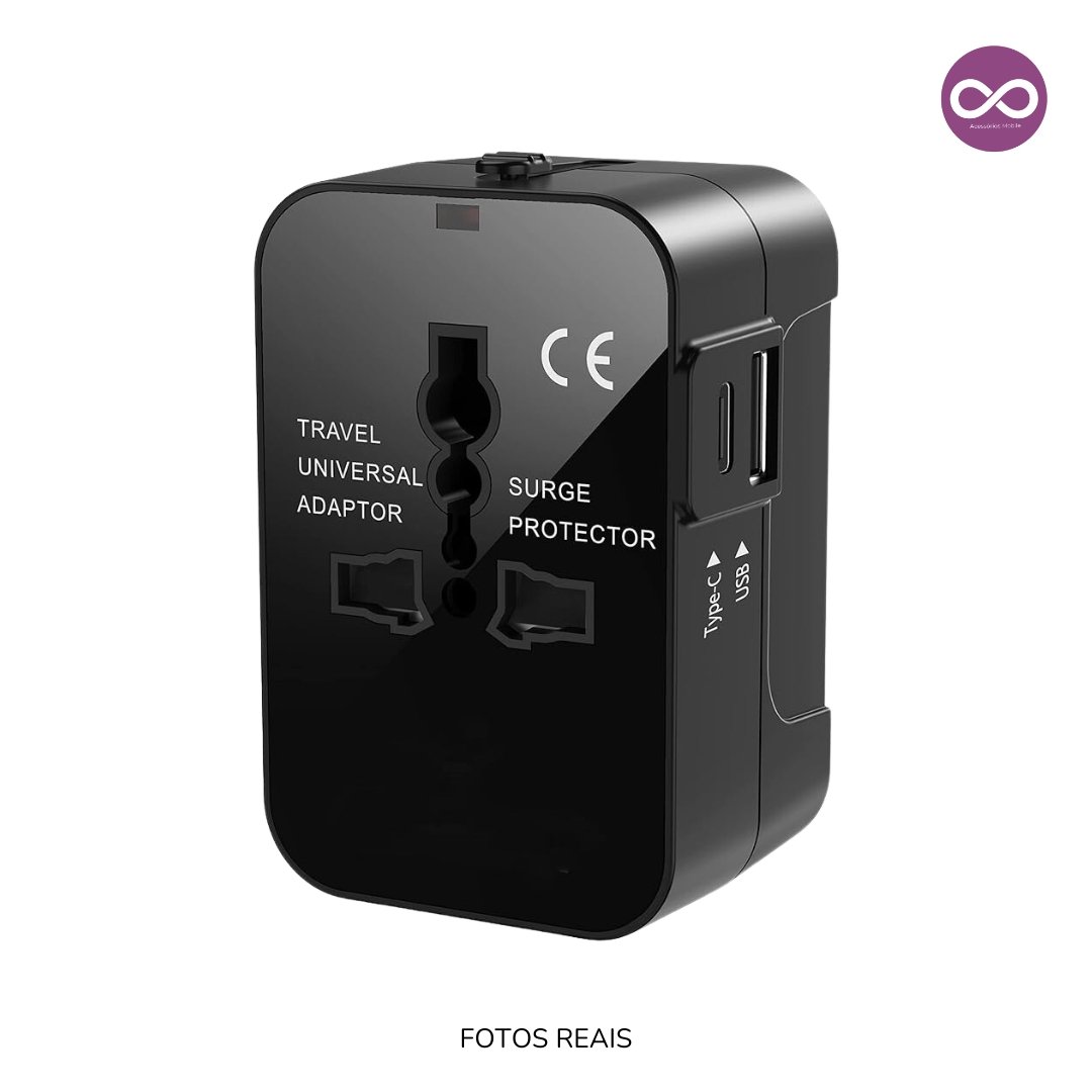 Adaptador Universal Tomada Para Viagem - Imagem 10