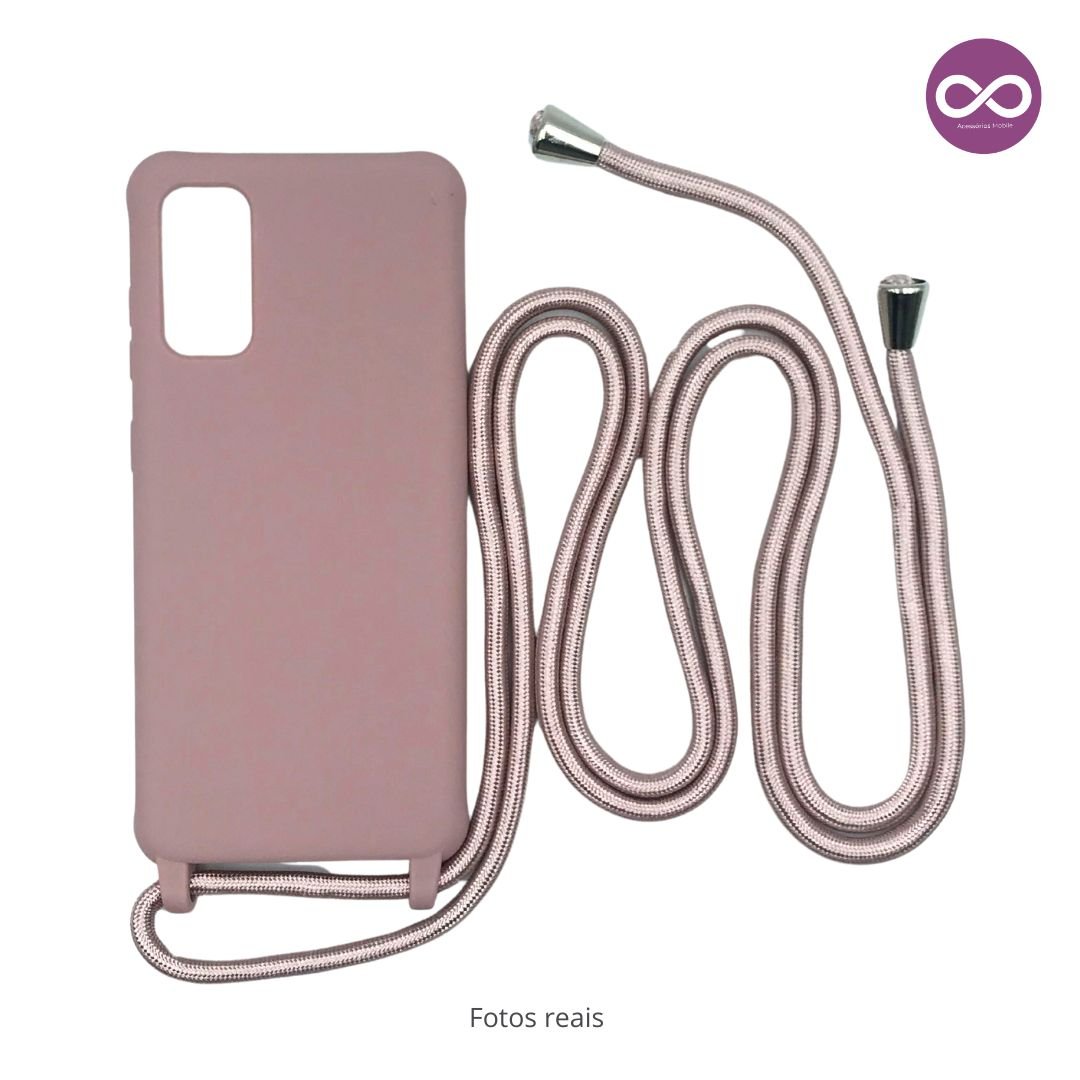 Capa com Alça Ajustável para Samsung Rosa