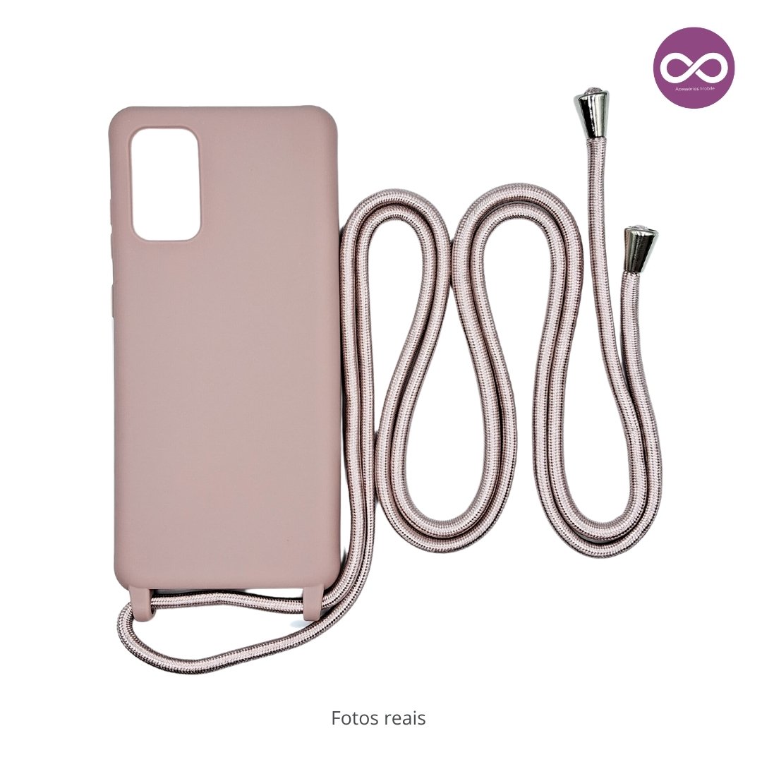 Capa com Alça Ajustável para Samsung Rosa - Imagem 3