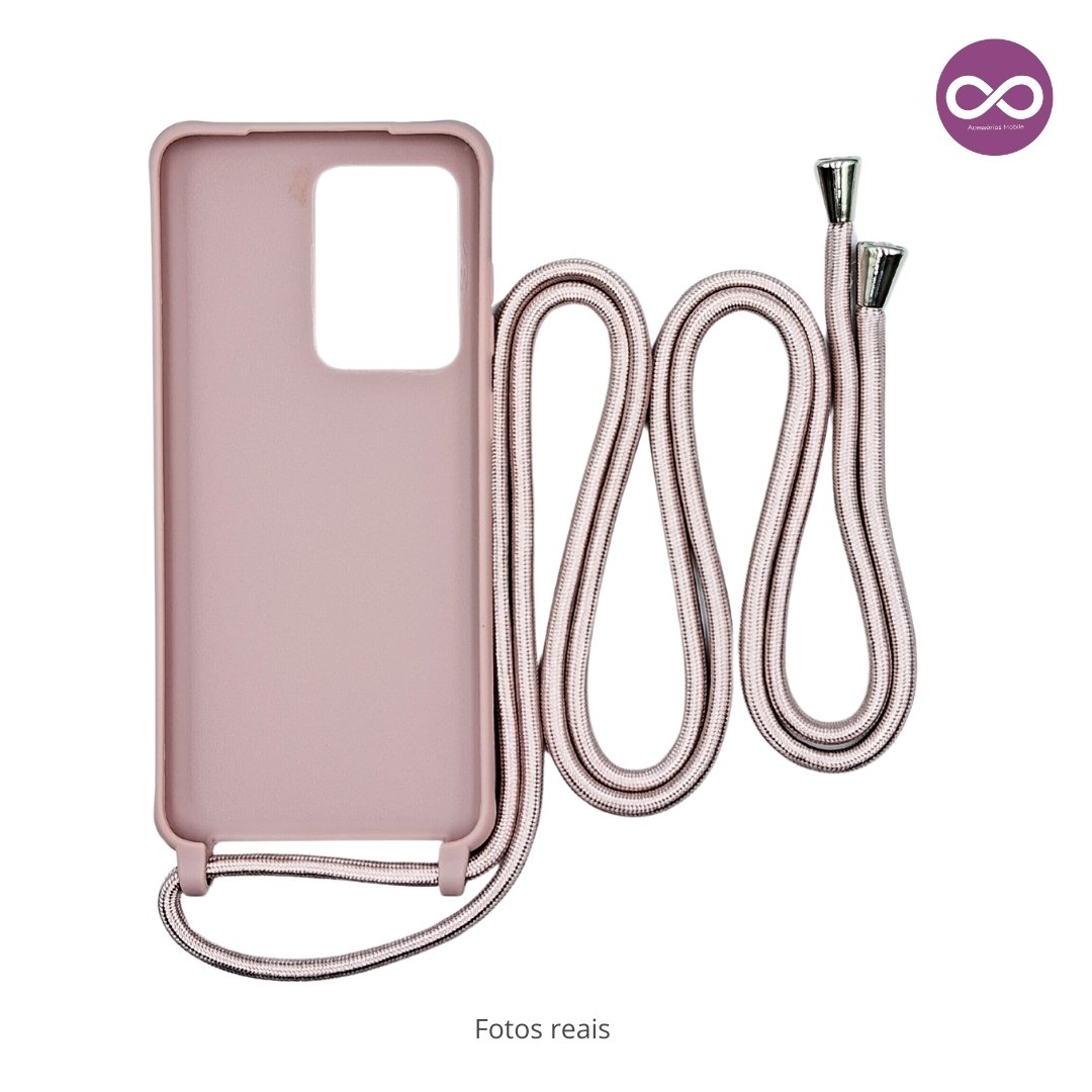 Capa com Alça Ajustável para Samsung Rosa - Imagem 4