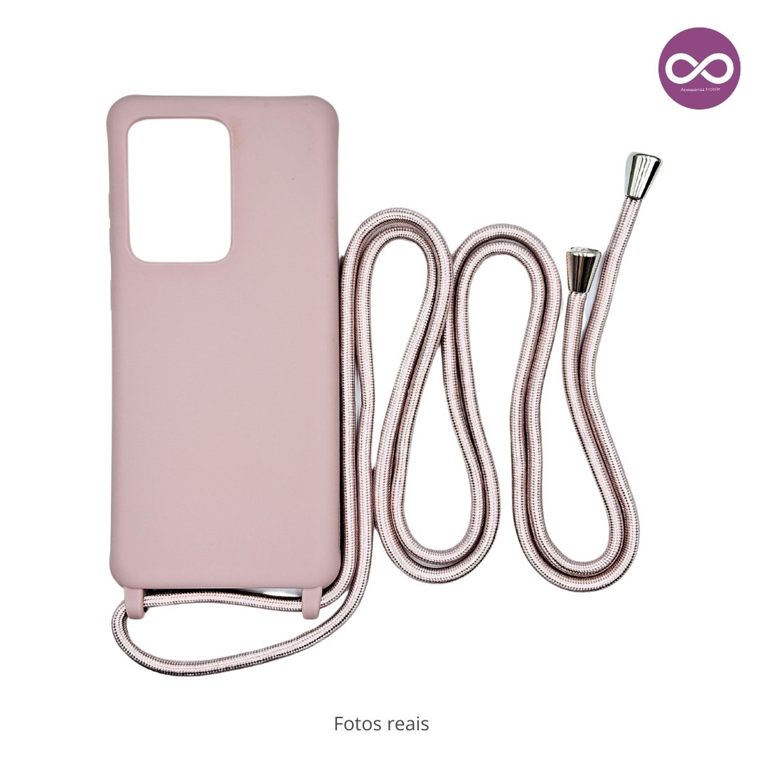 Capa com Alça Ajustável para Samsung Rosa - Imagem 5