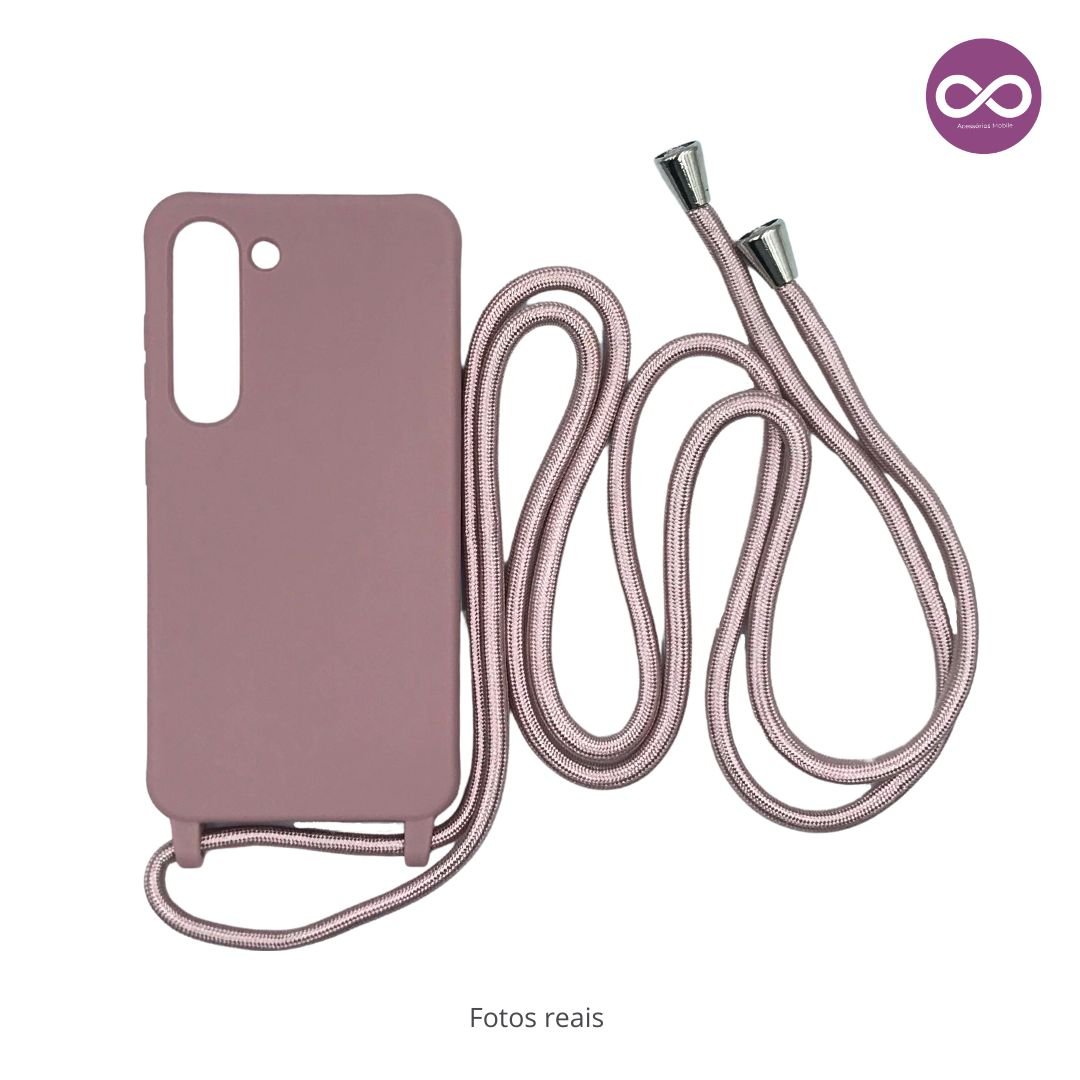 Capa com Alça Ajustável para Samsung Rosa - Imagem 8
