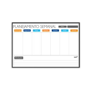 Planner Semanal - Light - MDF - 90x60 - Stalo