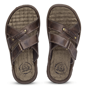 Chinelo Masculino de Couro Café