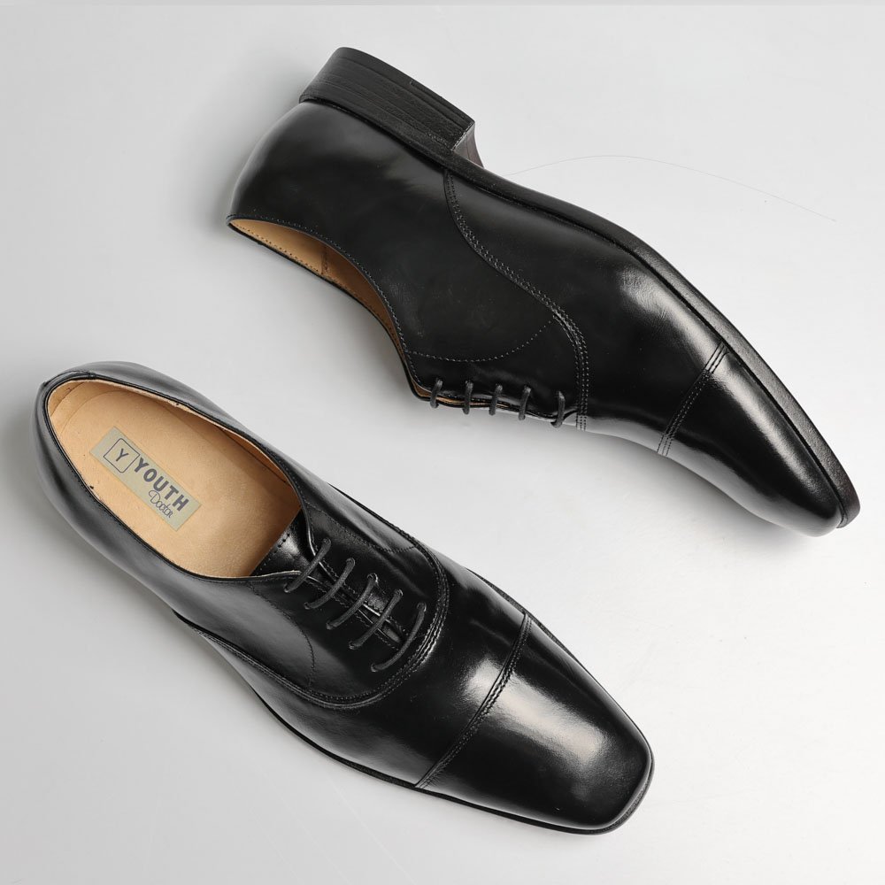 Sapato Social Oxford Cromo Argentino Preto - Imagem 4