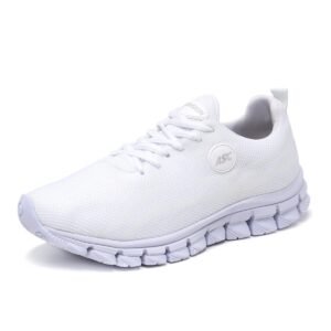 Tênis Unissex Esportivo Branco Caminhada Tamanho Especial
