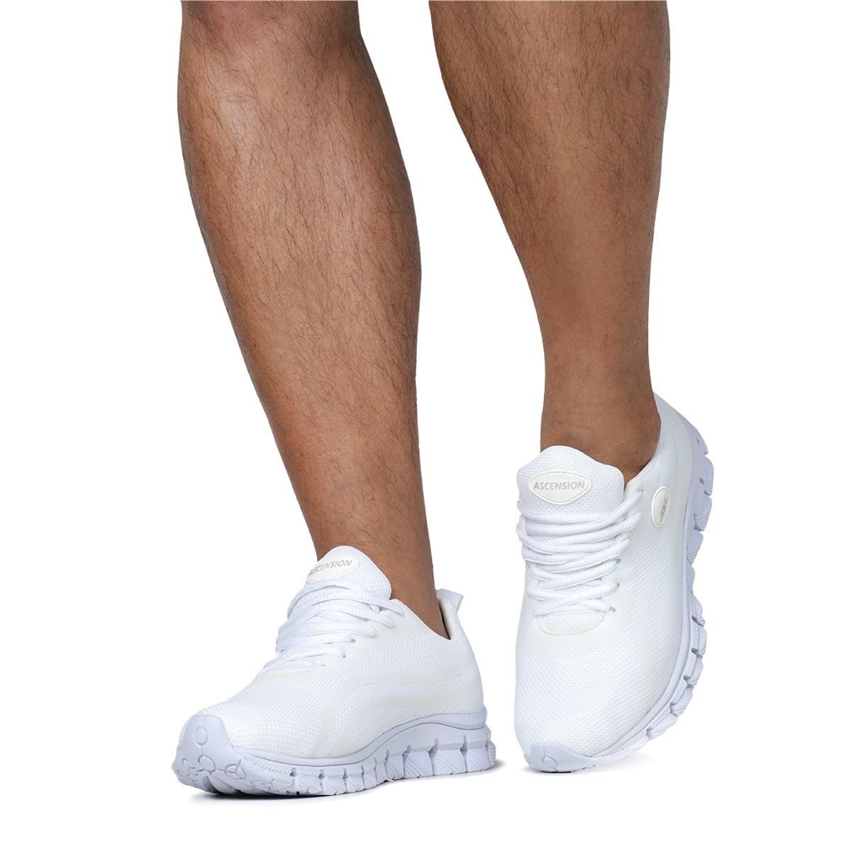 Tênis Unissex Esportivo Branco Caminhada Tamanho Especial - Imagem 4