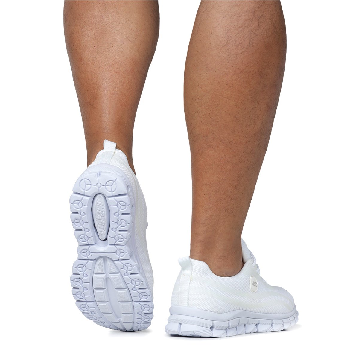 Tênis Unissex Esportivo Branco Caminhada Tamanho Especial - Imagem 5