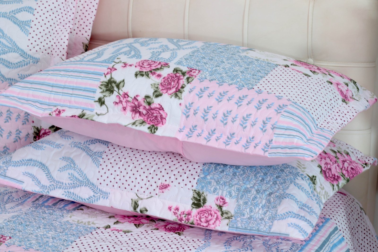 Kit Colcha Cobre leito Belize casal king size 05 pçs rosa - Imagem 2